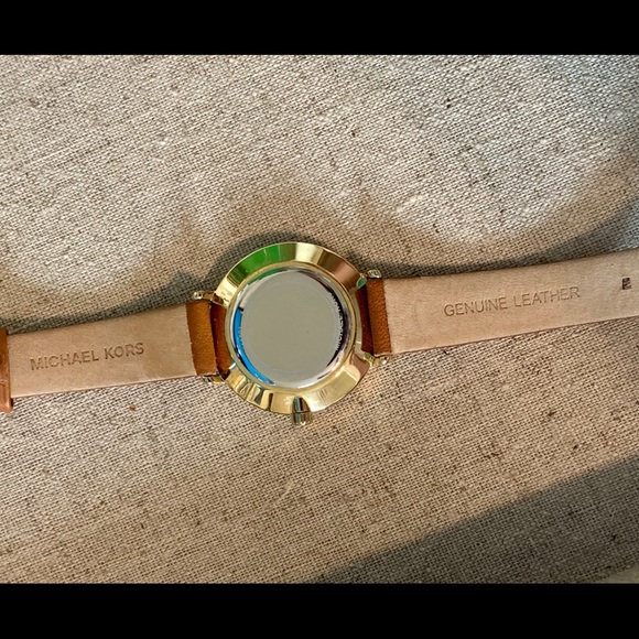 Michael KORS Pryer Brown Leather Watch OS main image 5